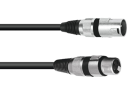 Cabo XLR OMNITRONIC 3pin 1m bk