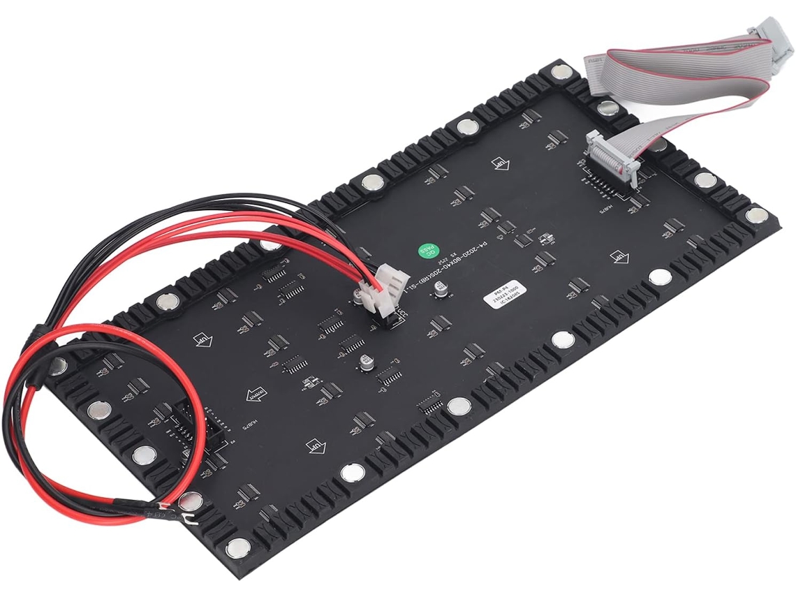 Painel De Led Flexível E Colorido Fafeicy Com Base Magnética, 80x40 Pixels, 5v Dc Para Letreiros Publicitários Internos