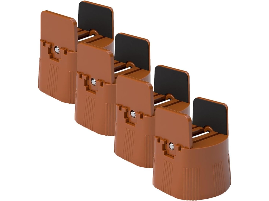 Elevadores De Móveis Ajustáveis De 1 A 50 Mm, Antiderrapantes, Em Abs, Para Pés De Móveis.
