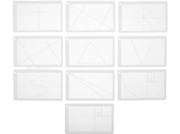 Régua De Escala Leve Em Acrílico Supvox Para Artistas, Design