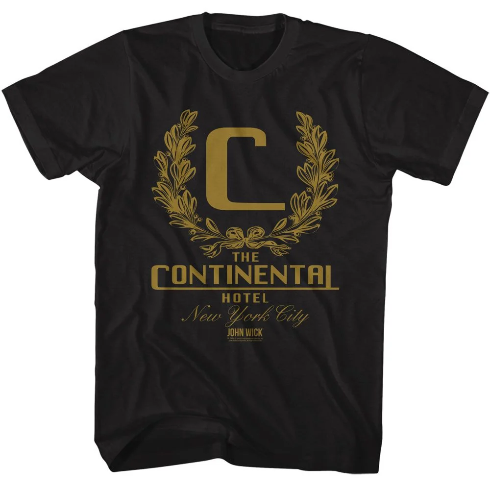Rockinstone John Wick Continental Nyc Light Black Adult T-shirt Size:xxxl
