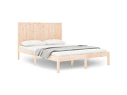 Cama Sem Colchão 120x200 Cm Madeira de Pinho Maciça MAISON EXCLUSIVE