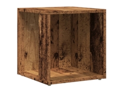 Side Table, Side Tables Vidaxl Marrom Madeira Processada (33 X 33 X 34.5 Cm)