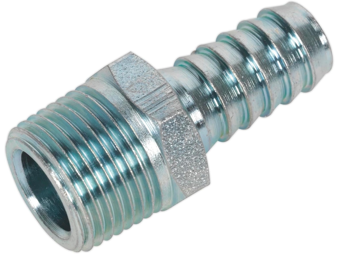 Ac41 Conector Macho Rosqueável 3/20,3 Cm Bspt – Pacote Com 5 Unidades, Prata