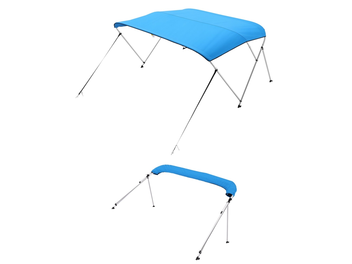 Toldo Bimini Para Barco De 3 Arcos Azul Pacífico 182 X 199 213 X 117 Cm Vevor