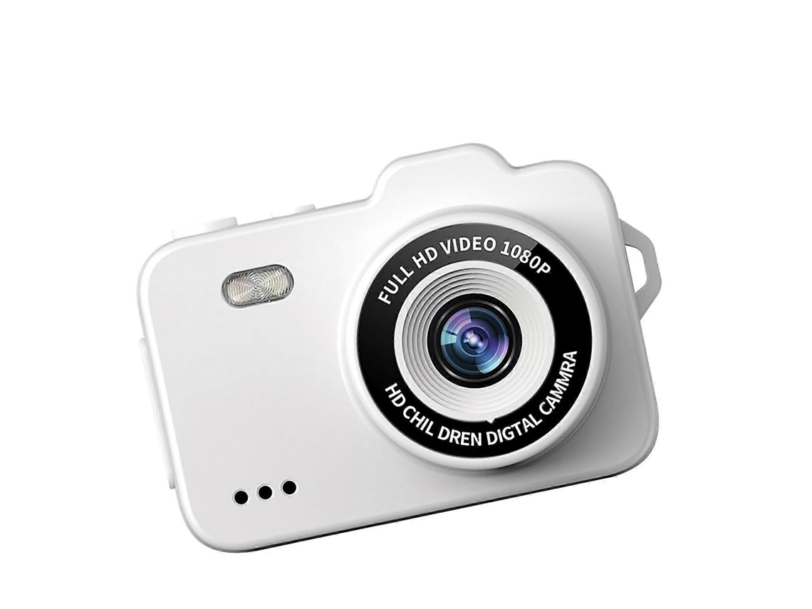 Mini Câmera de Polegar 1080p, Mini Gravador de Vídeo Esportivo, Câmera Leve e Portátil para Gravação de Vídeo com Tela Colorida, Branca TAISHENGDA
