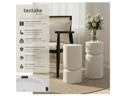 Conjunto De 2 Mesas Auxiliares Amine Com Design Robusto Tectake