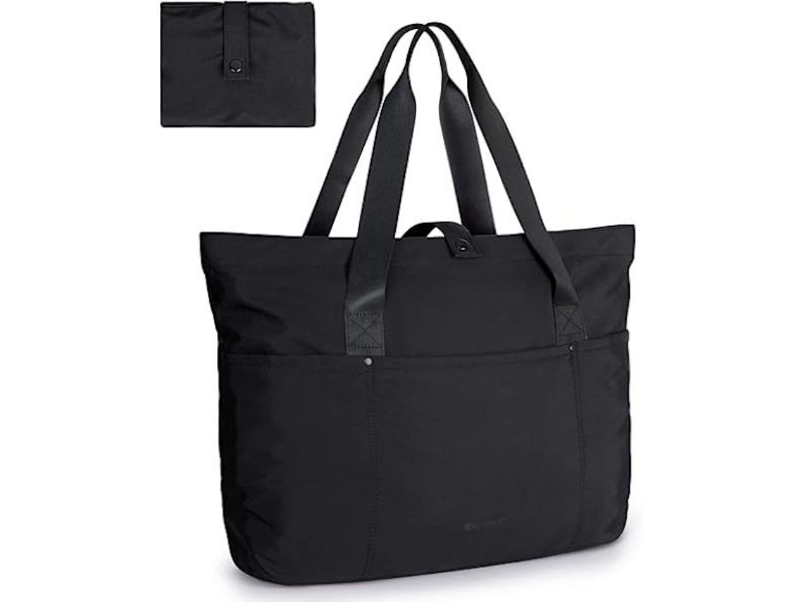 Bolsa Tote AQUAFORGE Dobrável com Zíper, Ombro, Grande, Viagens, Trabalho