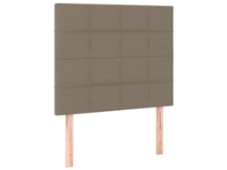 Cabeceira Taupe 100x5x118/128 cm MAISON EXCLUSIVE em tecido