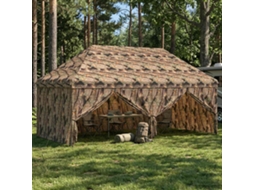Vidaxl Gazebo Pop-up Com 4 Lateral 3 X 6 M Camuflagem Florestal