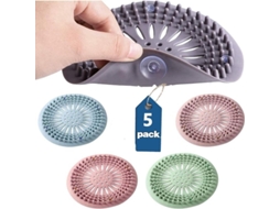 Atrapapelos Para Drenaje 2025 Silicona Durable Com Ventosas Tapão De Cabelo Para Chuveiro Pia Cozinha