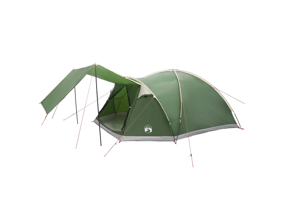 Conjunto 1.0 Barraca De Camping Vidaxl Verde Poliéster (8 Pessoas)