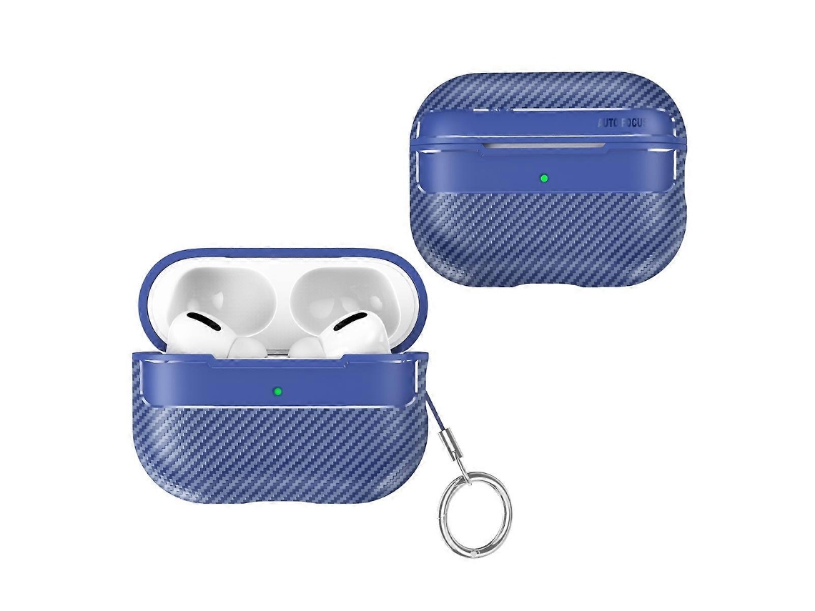 Película protetora anti-quebra com textura de fibra de carbono para AirPods Pro 2 GIECY