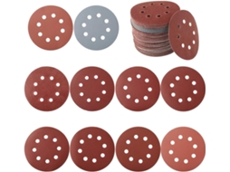 Lixa Artisans Choice, almofadas de lixa orbitais aleatórias, fecho de velcro, antiestáticas, pacote com 100 (125 mm)