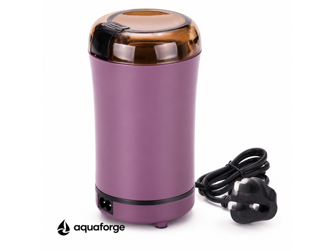 Moinho Elétrico De Café Aquaforge Com Aço Inoxidável Para Café, Roxo