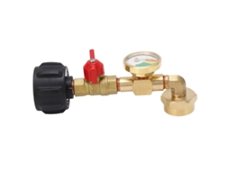 Adaptador De Recarga De Propano Com Manômetro