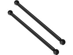Braço De Metal Preto Para Luminária Externa De 41 Cm, Barra De Luz Robusta Com Suporte Para Escada.