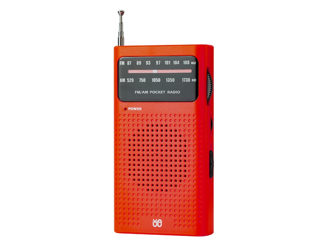 Rádio Portátil Am/fm Com Ótima Receção, Equipado Com Altifalante, Alimentação Por Bateria E Entrada Para Auscultadores.