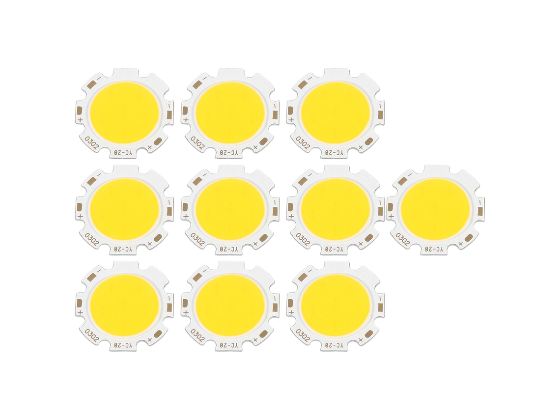 Chip Led Cob Redondo 3w Branco Quente LAXISCREED