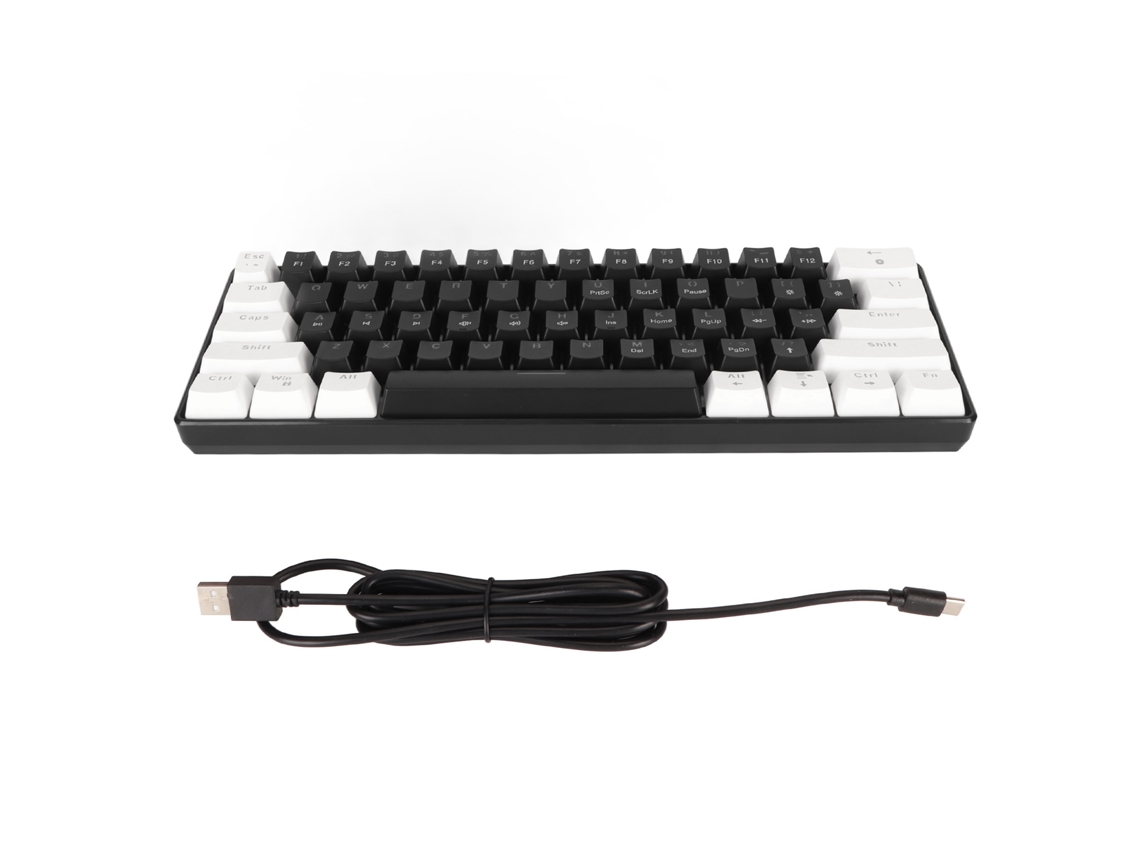 Aetheria teclado Mecânico Gamer 61 Teclas Interruptor Azul Rgb com Iluminação Usb Plug And Play