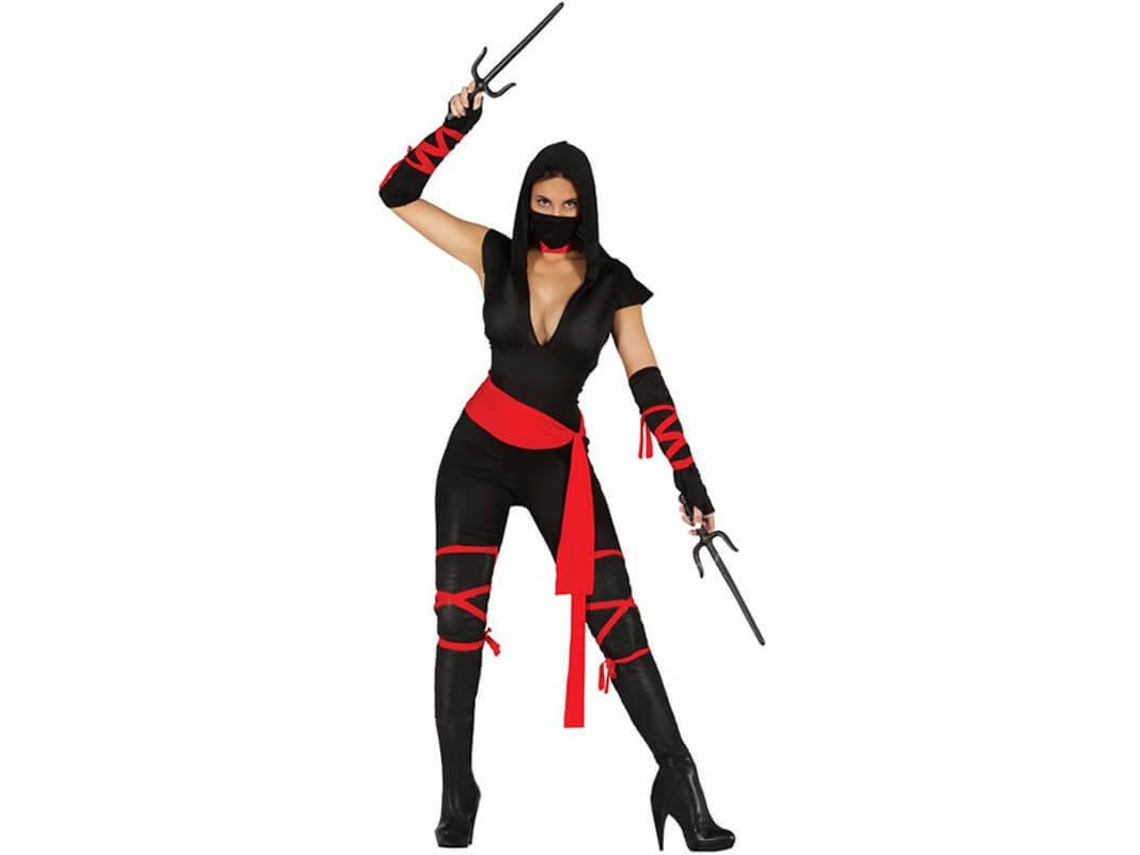 Fato de Mulher DISFRAZZES Black Ninja (Tam: S)