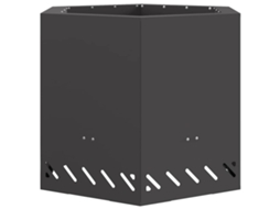 Maison Exclusive - Bowl De Fogo Sem Fumaça Preto 58 X 58 X 51 Cm Aço Corten