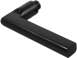 Puxadores De Porta Elegantes Em Alumínio Preto Para Quarto, Com Design Universal Para Uso Em Banheiros E Interiores