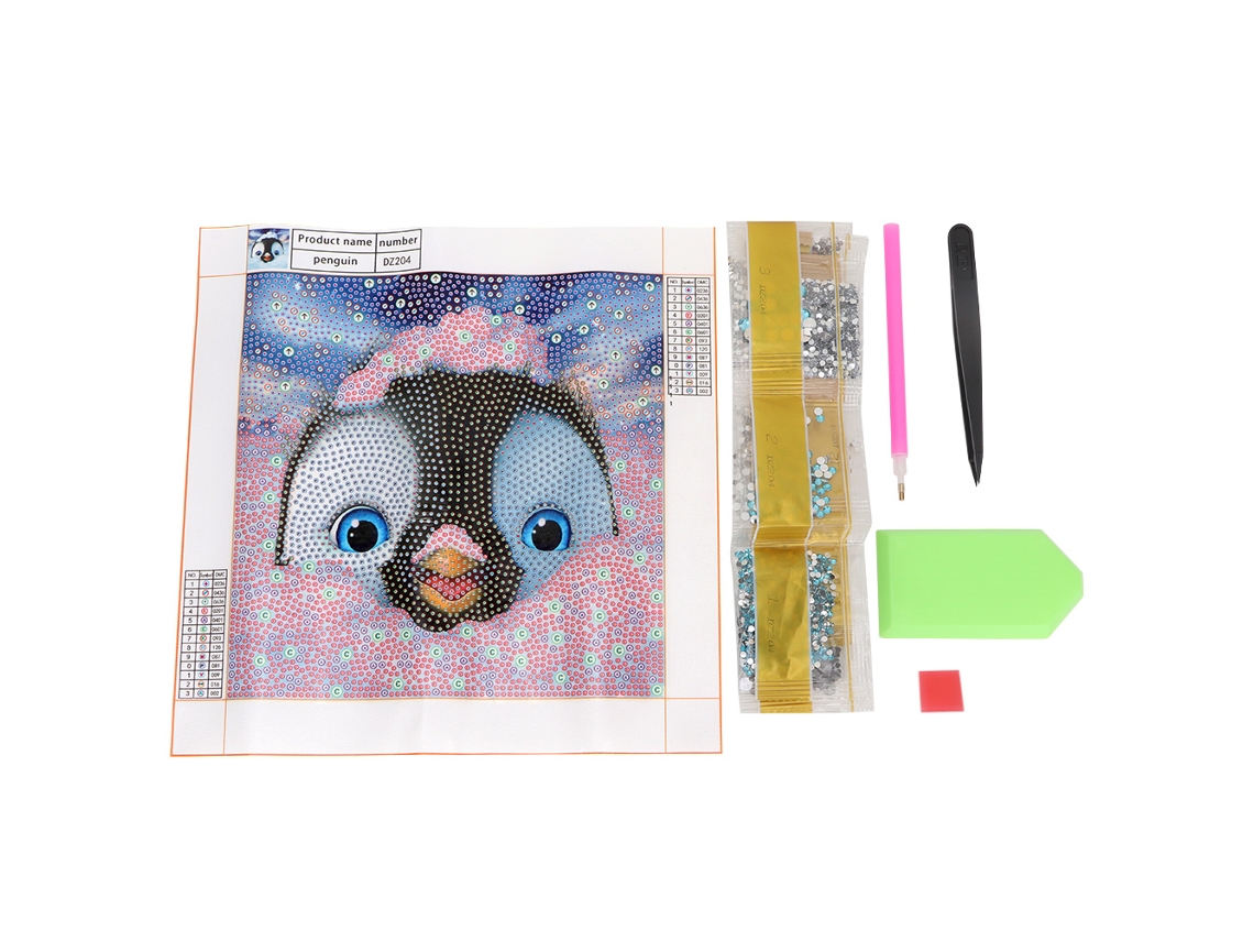 Pintura de Diamantes LAXISCREED Pinguim Cute Diy Decor