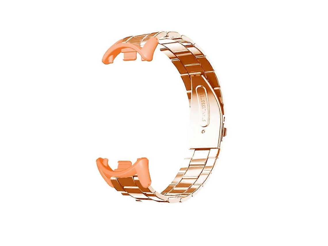 Pulseira de metal respirável para relógio inteligente NFC 8/8, pulseira de aço inoxidável Ly Ebike