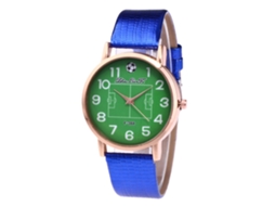 Relógio masculino Zhoulianfa F-388 em couro de crocodilo azul, movimento de quartzo para negócios.