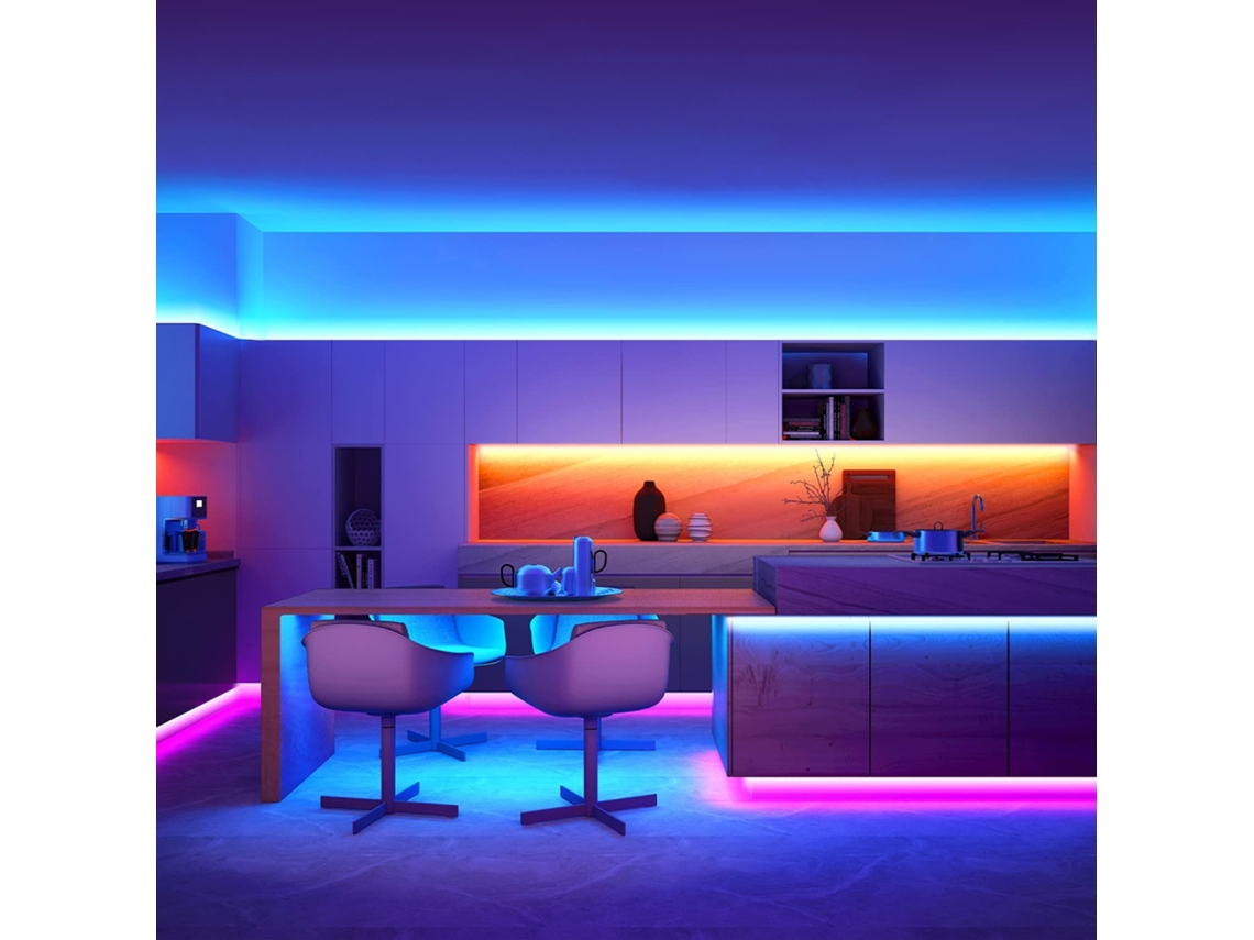 Fita de Luz Led RGB para TV e PC com controle remoto USB | S/MARCA