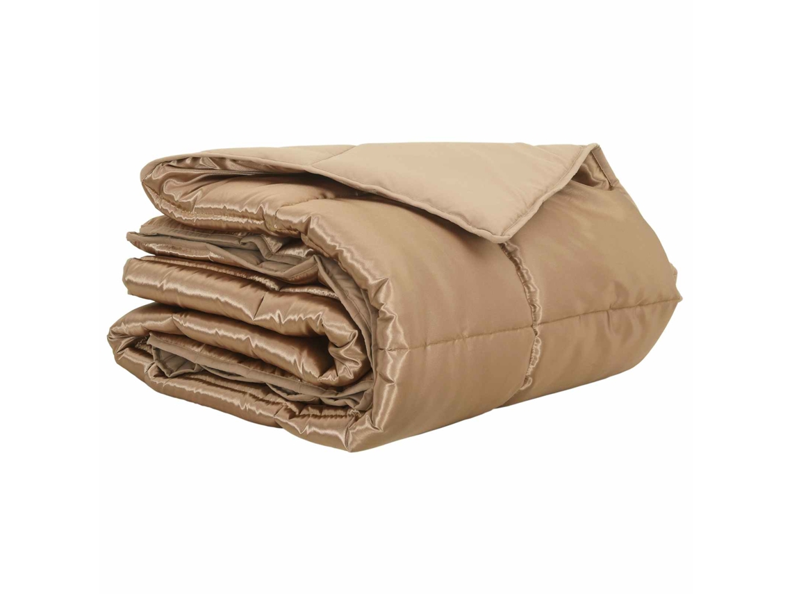 Edredão | Edredom | Duvet De Verão Simples Ouro 220 X 155 Cm Cetim E Microfibra