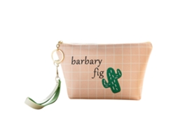 KOFIHETY Bolsa De Maquiagem Portátil Impermeável Cacto Rosa Necessaire De Armazenamento Para Meninas