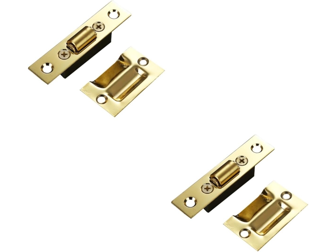 Gadpiparty 2 Peças Fecho De Porta Armário Em Aço Inoxidável Ajustável Com Acabamento Escovado E Esfera