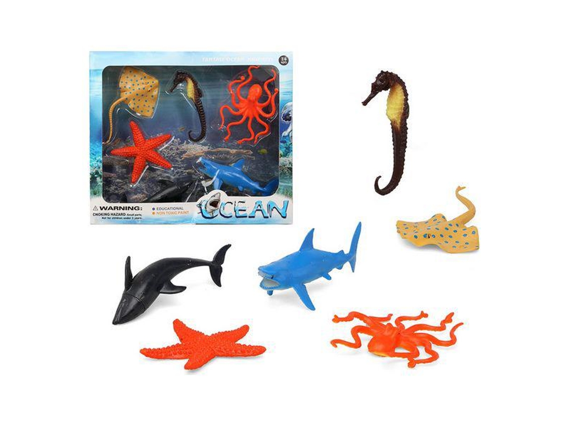 Conjunto 6 Animais Selvagens Ocean 110364