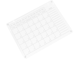 Calendrier Acrylique Magnétique Para Refrigerador, Tableau Blanc Effaçable À Sec, Fácil De Limpar E