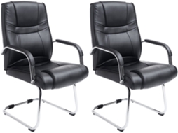 Conjunto de 2 cadeiras Attila preto CLP