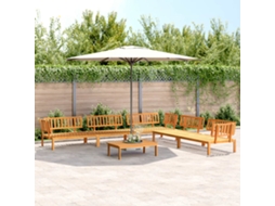 6 Pcs Conjunto De Móveis De Paletes P/ Jardim Acácia Maciça Dkd Home Decor