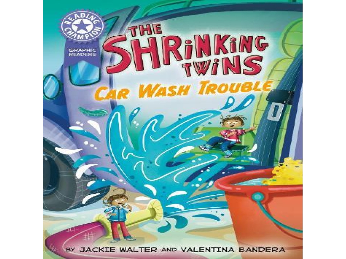 Livro Reading Champion Graphics The Shrinking Twins Car Wash Trouble de Jackie Walter (Inglês)