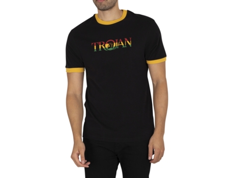 T-shirt De Homem Trojan Algodão Preto (4xl)