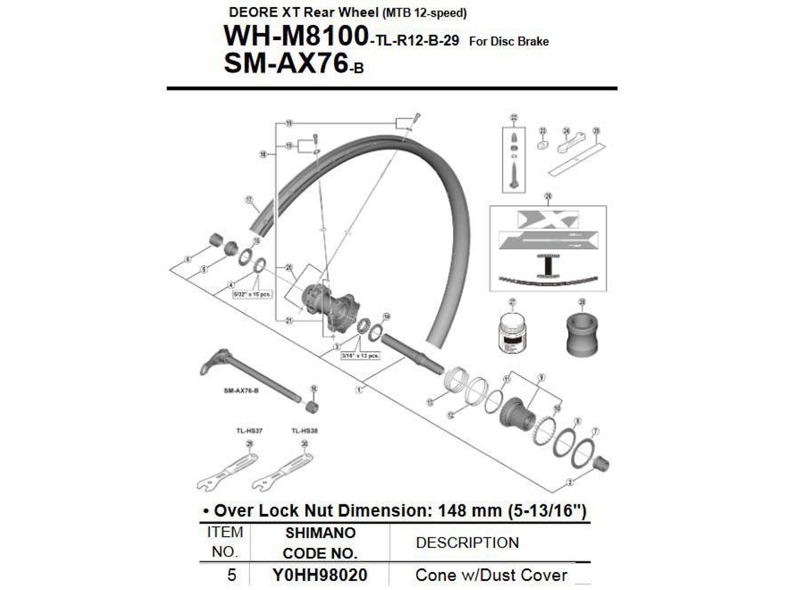 Shimano Wh-M8100