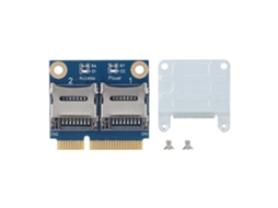 Cartão Conversor Extensor Adaptador De Memória Mini Pcie Para Dual Micro Secure Digital