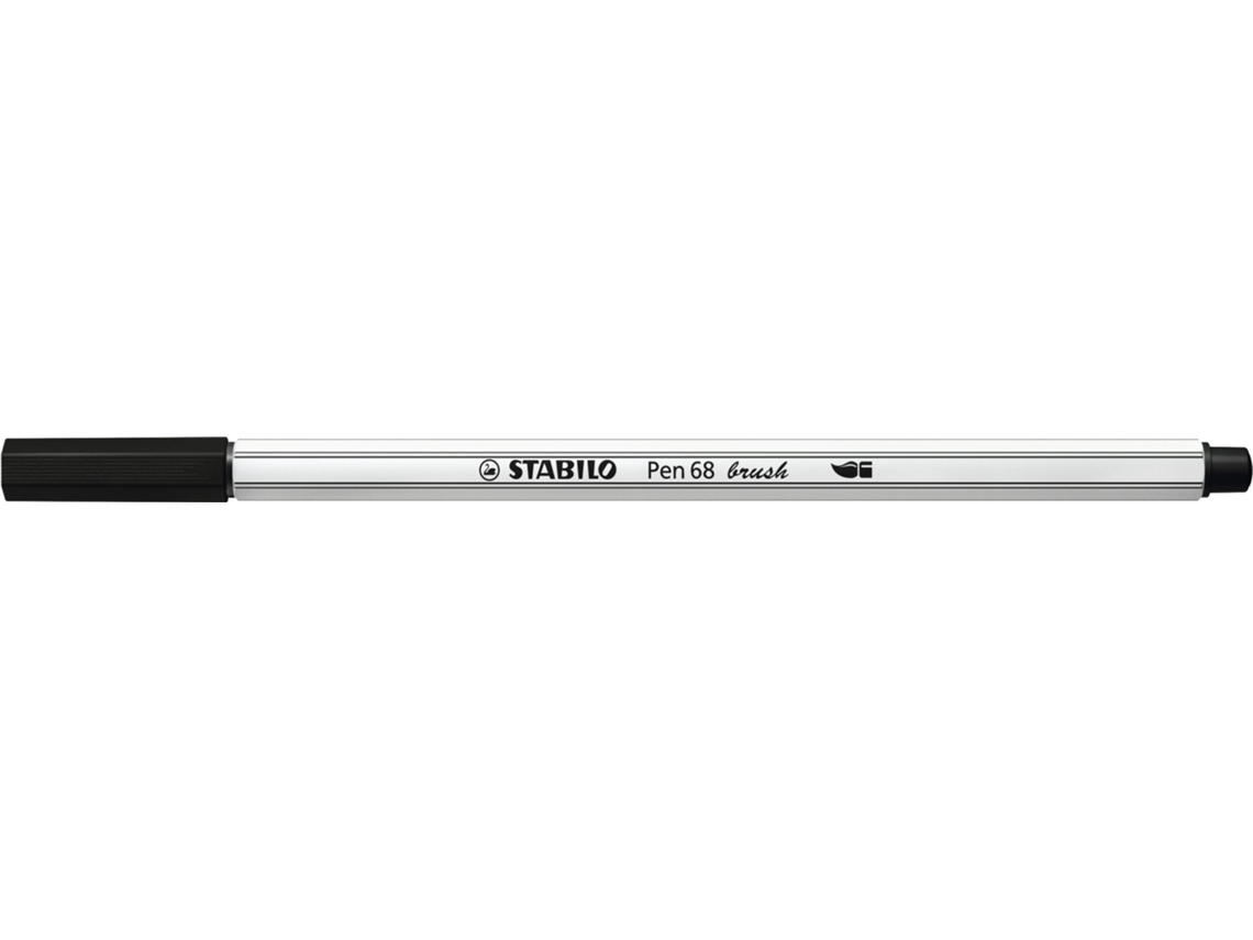 Caneta Pincel STABILO Pincel 68 Preto