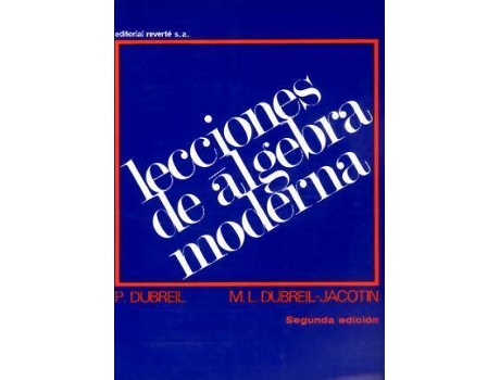 Livro Lecciones de álgebra moderna de Dubreil, Paul (Espanhol)
