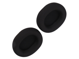 Almofadas universais para fones de ouvido Lurelia, em couro sintético e espuma rígida, pretas.