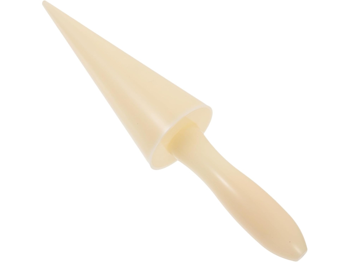 Forma De Plástico Para Casquinha Sorvete E Ovo, Bege