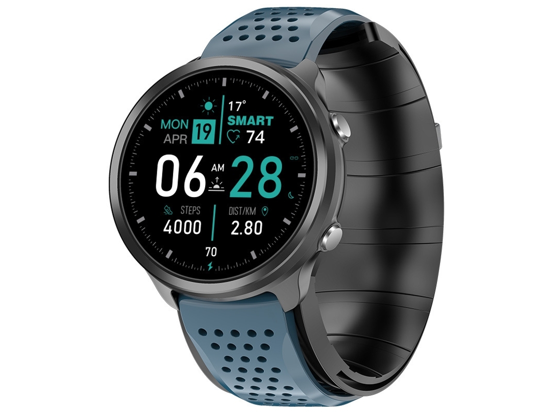 Smartwatches Multifuncional Tela Full Touch Ips Hd de 1 3 Polegadas 30 Dias em Espera Azul YEMAESRE