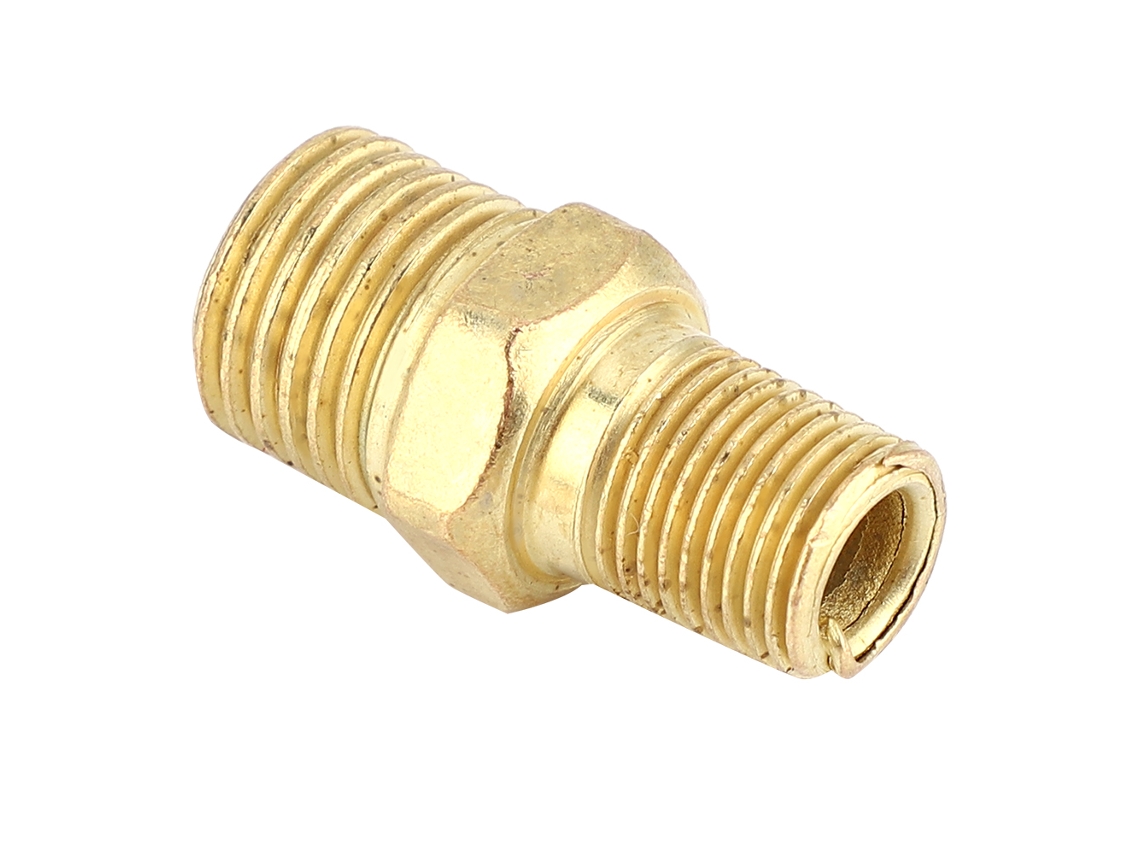 5 Peças De Acessórios De Tubulação De Aço Retos Com Rosca Macho Bspt E Conector Rápido (1/8" Bspt Para 1/4" Bspt)