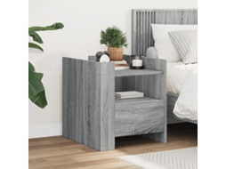 Vidaxl Mesa Cabeceira 45x50x50 Cm Derivados De Madeira Cinzento Sonoma