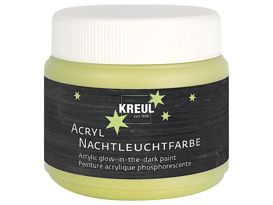 Tinta Acrílica Noturna Brilhante KREUL 150 Ml Amarela